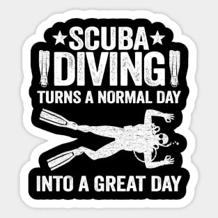 Funny Diver Gift Scuba Diving Day Quote Divers Sticker